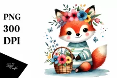 Image of Cute Baby Fox with Quirky Style Product Image 1