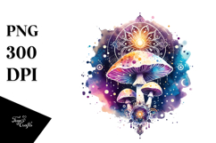 Magical Mushroom Tarot PNG Product Image 1