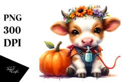 Simple Watercolor Baby Cow, 20 oz Tumbler Product Image 1