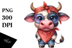 Funny Bull Clipart Product Image 3