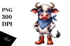 Funny Bull Clipart Product Image 1