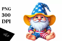 Beach Gnome Digital Painting | Sublimation | Clipart Product Image 1