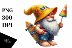 Beach Gnome Digital Painting | Sublimation | Clipart Product Image 3