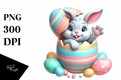Watercolor Colorful Easter Clipart |T-shirt, Mug, Tumbler Product Image 1