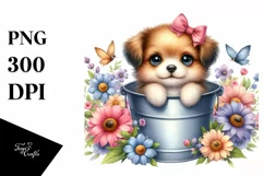 Cute Baby Dog PNG Product Image 1