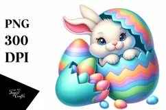 Watercolor Colorful Easter Clipart |T-shirt, Mug, Tumbler Product Image 3