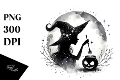 Glitter WITCH Halloween PNG Product Image 1