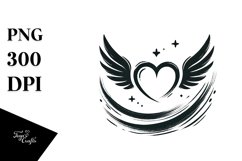 Heart with Wings, Transparent PNG Product Image 1