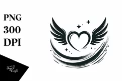 Heart with Wings, Transparent PNG Product Image 1