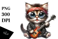 Rocke Look Baby Kitten PNG Product Image 1