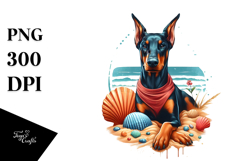 Sublimation Dog Beach Scene Clipart Product Image 1
