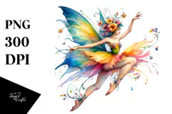 Dancing Fairy in Style PNG Product Image 1