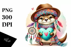 Digital Painting of Boho Baby Bee Product Image 1