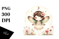 Quirky Vintage Fairy PNG Product Image 1