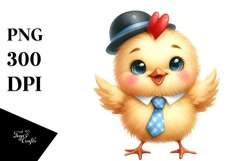 Funny Baby Chiken Clipart Product Image 3