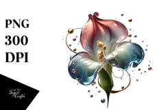Abstract Glossy Sweet Pea, Transparent PNG Product Image 1