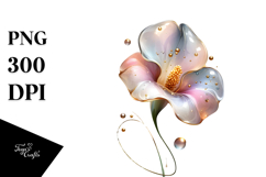 Abstract Glossy Sweet Pea, Transparent PNG Product Image 1