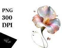 Abstract Glossy Sweet Pea, Transparent PNG Product Image 1