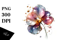 Abstract Glossy Sweet Pea, Transparent PNG Product Image 1