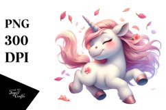 Baby Unicorn Tumbling Spring Petals Product Image 3