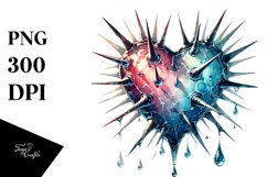 Heart with Spikes, Transparent PNG Product Image 1