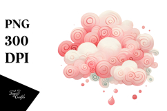 Pinkish Whimsical Cloud PNG Product Image 1