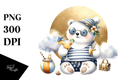 Watercolor Polar Bear PNG Product Image 1