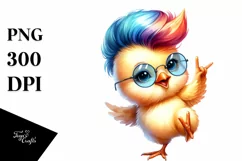 excited Baby Chicken Dancing PNG Product Image 3