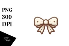 Simple Christmas Bow PNG Product Image 1