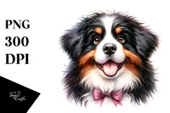 Cute Bernese Mountain Dog, Transparent PNG Product Image 1
