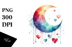 Adorned Half Moon PNG Product Image 1