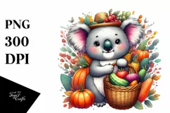 Baby Koala Carrying Basket | Sublimation | Clipart Product Image 3