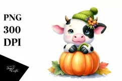 Sublimation Cute Baby Cow Clipart Product Image 3