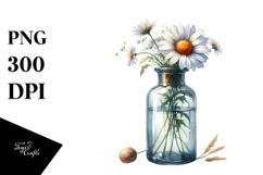 Vibrant Daisy Bottle Clipart Product Image 1