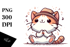 Cute Kitten Casually Sitting, Transparent PNG Product Image 1