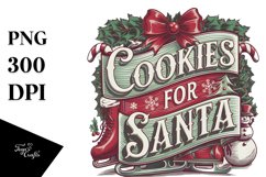 Cookies for Santa Christmas Png Product Image 5