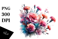 Watercolor Abstract Vibrant with Carnation Product Image 1