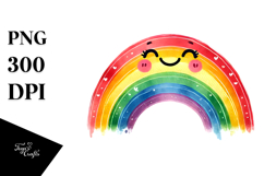 Smiling Rainbow, PNG Product Image 1