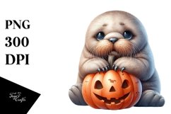 Cute Baby Walrus PNG Product Image 1