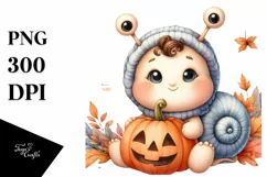 Cute Baby Snail PNG Product Image 3