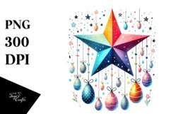 Simple Easter Egg Star PNG Product Image 1