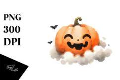 Funny Jack-O'-Lantern Digital Painting PNG Product Image 1
