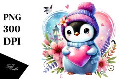 Colorful Baby Penguin, Transparent PNG Product Image 1