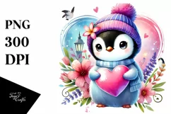 Colorful Baby Penguin, Transparent PNG Product Image 1