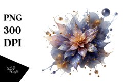 Abstract Glossy Lobelia | Sublimation | Clipart Product Image 1