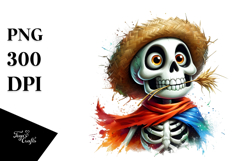 Funny Goofy Skeleton PNG Product Image 1