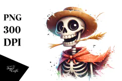 Funny Goofy Skeleton PNG Product Image 1