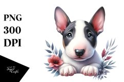 Expressive Baby Bull Terrier | Sublimation Clipart Product Image 1