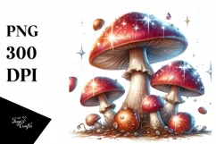 Detailed Shiny Mushroom PNG Product Image 1