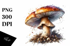 Detailed Shiny Mushroom PNG Product Image 1
